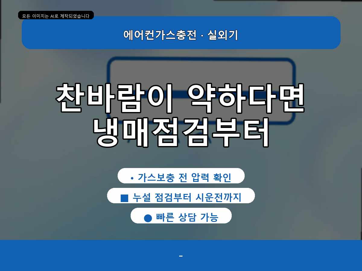 목포시 상락동1가 에어컨가스충전, 배관 연결부까지 살펴본 현장