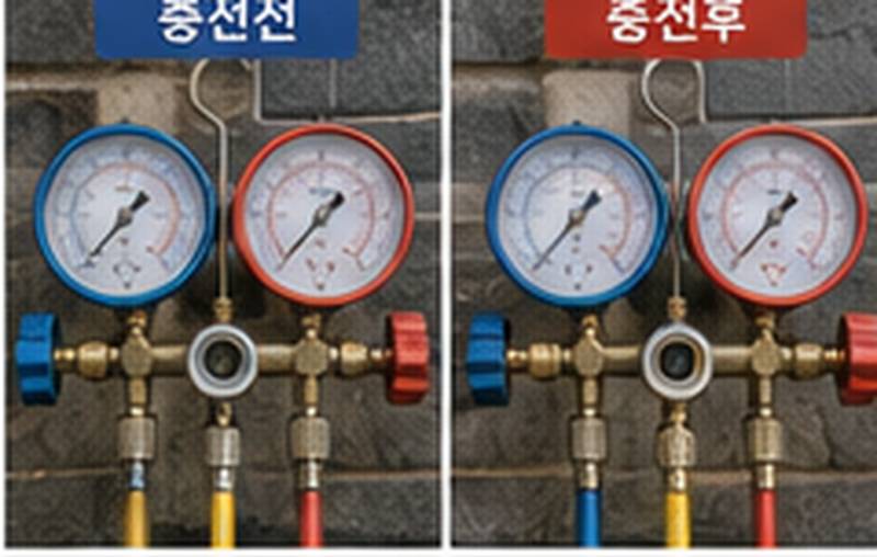 화순군 남계리 에어컨가스충전, 배관 연결부까지 살펴본 현장